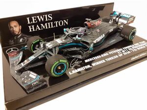 Minichamps 1/43 メルセデス AMG ペトロナス F1 W11 EQ PERFORMANCE #44 L.ハミルトン トルコGP 優勝　7thワールドチャンピオン