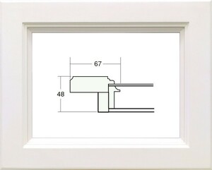 額縁　油絵/油彩額縁 9281 SM ホワイト 白