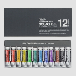 送料無料★ホルベイン 不透明水彩絵具〈ガッシュ〉 5ml G702 12色セット 3702