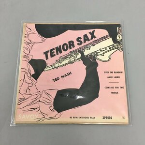EPレコード Ted Nash/Tenor Sax Solos Vol. 3 Savoy Records XP 8090 2401LO125