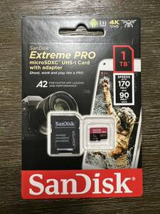 【未開封品】マイクロSD 1TB サンディスク Extreme PRO microSDXC A2 SDSQXCZ-1T00 海外パッケージ品