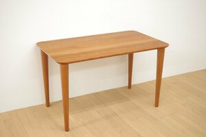 柏木工 KASHIWA ダイニングテーブル チェリー材 無垢材 食卓 リビングテーブル 小ぶり 新生活 シンプルモダン ナチュラル 幅120cm