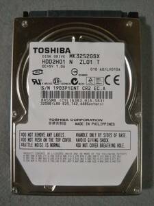 320GB TOSHIBA MK3252GSX 2.5インチ 9.5mm SATA ③