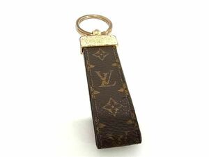 1円 LOUIS VUITTON ルイヴィトン M65221 モノグラム ポルト クレ ドラゴンヌ キーリング キーホルダー ブラウン系 FC1985