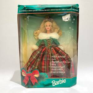 DRM-TO-043 中古品/現状品【 MATTEL マテル】★Barbie バービー ★ バービー人形 Happy Holidays ホリデークリスマス 約30cm 箱付き 