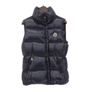 モンクレール GALENE GILET ダウンベスト 48319 05 68950 レディース ネイビー ボルドー MONCLER 中古 【アパレル・小物】