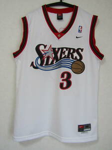 良品 NBA 76ers アレン・アイバーソン IVERSON #3 SIXERS シクサーズ NIKE ユニフォーム ナイキ ゲームシャツ 刺繍 ジャージ タンクトップ