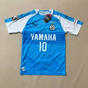 ★未使用タグ付き PUMA プーマ サッカーウエア ジュビロ磐田 半袖 ユニフォーム サイズL 10番 SHUNSUKE 中村俊輔 0.15kg★