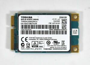 TOSHIBA mSATA SSD 256GB /健康状態91%/累積使用11144時間/動作確認済み, フォーマット済み/中古品
