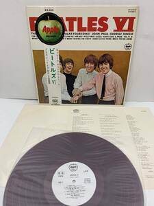 LP 丸帯補充票付き 赤盤 見本盤 白レーベル！ ビートルズ BEATLES VI AP-80035 東芝音工 アップル