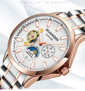  【日本未発売品】最落なし【GUANQIN】2019最新モデル 腕時計Luxury クラシック Tourbillon NOMOS Glashtteオマージュ