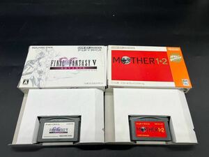 GAMEBOY ADVANCE Nintendo ゲームボーイアドバンス MOTHER1＋2 ファイナルファンタジーⅴ ゲームソフト2本　箱付き