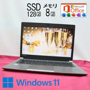 ★美品 高性能6世代i3！SSD128GB メモリ8GB★R63/G Core i3-6006U Webカメラ Win11 MS Office 中古品 ノートPC★P69835