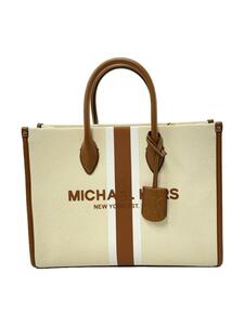 MICHAEL KORS◆23SS SIGNATURE TOTE/2WAYトートバッグ/キャンバス/IVO/無地/CE-2211