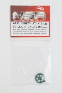 新品 NSR 1/32 SIDEW 37t Gear SCALX-FLY-Sloter 18.5mm サイドワインダー ギア 6137 スロットカー