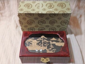 中国製 ジュエリーケース 木製 立体切り絵 薔薇 中国工芸 宝石箱 小物入れ アクセサリー収納