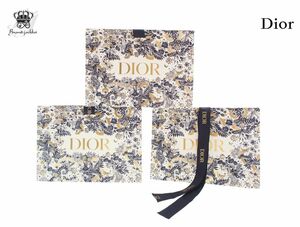 【Used 開封品】 クリスチャンディオール Dior ブランド紙袋 ショッパーバッグ 3枚セット 2021 ホリデー限定 ラッピング ボタニカル柄