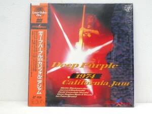 美品！帯付 DEEP PURPLE ディープ・パープル カルフォルニア ジャム 1974 解説書付 リッチー・ブラックモア バーン レーザーディスク/LD21