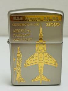 【RG1858SH】1円スタート ZIPPO ジッポ LIMITED EDITION BAe Harrier AV‐８A 火花確認済み 着火未確認 戦闘機 喫煙具 現状品