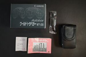 未使用　キャノン　Canon Autoboy WT-28 28/48mm　オートボーイ　ワールドトラベラー　コンパクトフィルムカメラ　元箱・備品完備