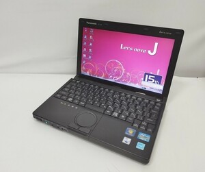 4019 貴重なWindows7 32bit ブラック CF-J10TYAHR I3-2.2Ghz 4GB 250GB 64bitも可