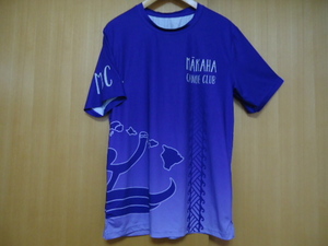 即決　ハワイ　マカハ　カヌー　クラブ　Ｔシャツ　パープル色　Ｓ　ポリ素材