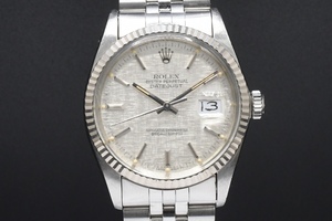 箱付 ROLEX DATE JUST Ref：16014 ロレックス デイトジャスト モザイクダイヤル T SWISS MADE T 1985年製 ■23902