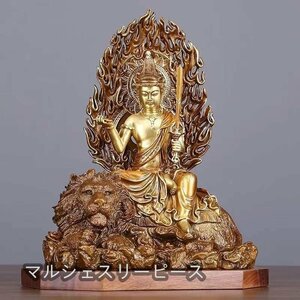 仏像 文殊菩薩像 真鍮製 卯年 守り本尊