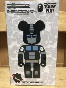 新品 未開封 BE@RBRICK × TRANSFORMERS OPTIMUS PRIME BAPE BLACK 200% メディコムトイ MEDICOM TOY ベアブリック トランスフォーマー