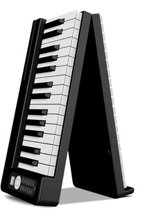 Cossain 折り畳み式電子ピアノ BX11-61 スピーカー 外付け ワイヤレスmidi対応 61鍵盤 収納バッグ付き