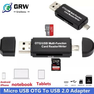 【特選】マイクロSDカードリーダー,USB 2.0/2.0互換,スマートメモリ用アダプター　※SDカードの付属は無し