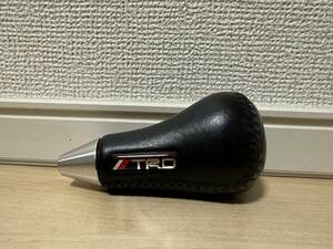 TRD TOYOTA MOTOR SPORTS 本革巻シフトノブ 