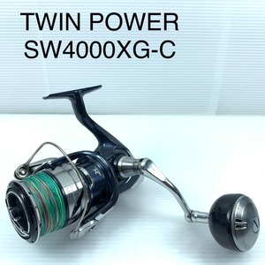 ττ SHIMANO シマノ 釣り用品 リール スピニングリール 使用感有 程度C 21ツインパワーSW 4000XG 04221 傷や汚れあり