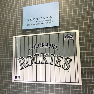 同梱OK∞★【ステッカー/シール】コロラドロッキーズ/Colorado Rockies【MLBメジャーリーグ/野球】