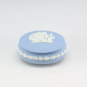 Wedgwood ウェッジウッド ジャスパー 小物入れ オブジェ ブルー【Y222823005】中古