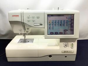 JANOME SECIO ジャノメ セシオ 11000 刺繍機能付 高級コンピュータミシン 860型 日本製 通電確認済み 現状品 NA 052101