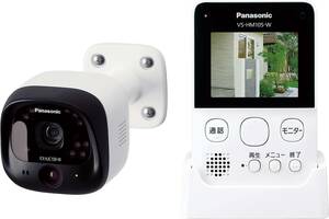 パナソニック モニター付き屋外カメラ VS-HC105-Wと パナソニック ホームユニット KX-HJB1000-Wのセット