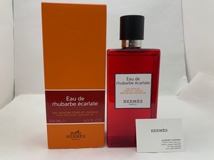 ☆1000円スタート☆ 【未使用】HERMES エルメス オードゥ ルバーブ エカルラット ヘア＆ボディ シャワージェル 洗浄料 バス用品 ◆24388