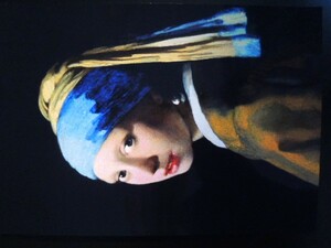 A4 額付き ポスター 真珠の耳飾りの少女 ヨハネス フェルメール Girl with a Pearl Earring 絵画 芸術 美術 フォトフレーム