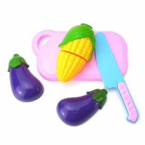 プラスチック切断野菜果物ふり食品プレイセット幼児教育キッチンおもちゃ楽しい就学前の子供1セット５ 2