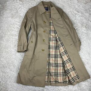 1円〜【希少】BURBERRYS バーバリー ステンカラーコート ビジネスコートノバチェック ベージュ Burberrys vintage ビンテージ