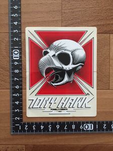 レア！80s POWELL PERALTA TONYHAWK パウエルペラルタ トニーホーク オールド スケートボード ビンテージ スカル ステッカー 新品 デッド