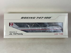 【未使用】JALUX 1/200 JAL 日本航空 BOEING 747-100 鶴丸塗装 航空機 飛行機 模型 置物 aprn-fra