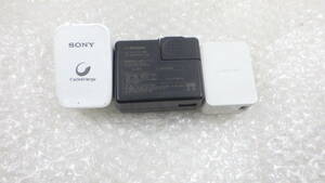 SONY docomo　USB アダプタ CP-AD2 5V 2.1A + 03 5V 1A　+　TA08017-B219 5V 1.8A　3個セット スマートフォン タブレット等用 中古動作品　