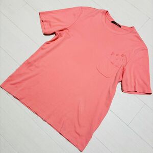 ルイ・ヴィトン　Tシャツ　モノグラム柄　 コットン　ピンク　XL 大きいサイズ