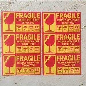 枚紙ステッカーFRAGILE,UPWARD...