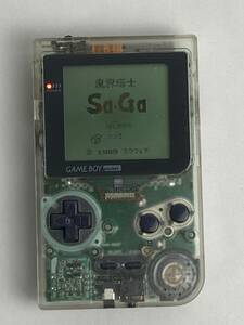 Nintendo 任天堂 GAME BOY pocket ゲームボーイポケット MGB-001 本体 クリア ソフトケース付き