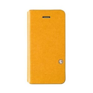 スマホケース カバー iPhone5c SwitchEasy イエロー 黄色 オレンジ 手帳 フリップ 合成皮革 PU レザー FLIP Tanned Yellow