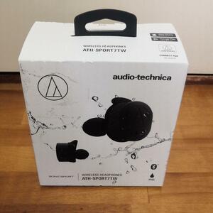 新品■audio-technica 完全ワイヤレスイヤホン ATH-SPORT7TW BK 防水 スポーツ向け Bluetooth マイク付き 左右分離型 ブラック