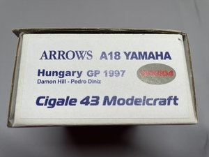 1/43 Cigale43 CFK004 Arrows A18 Hungarian GP 1997 (TAMEO タメオ)